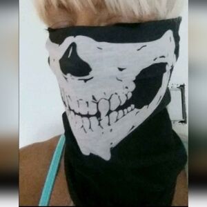 10 Pieces Black Skull Face Bandana Mask X 10